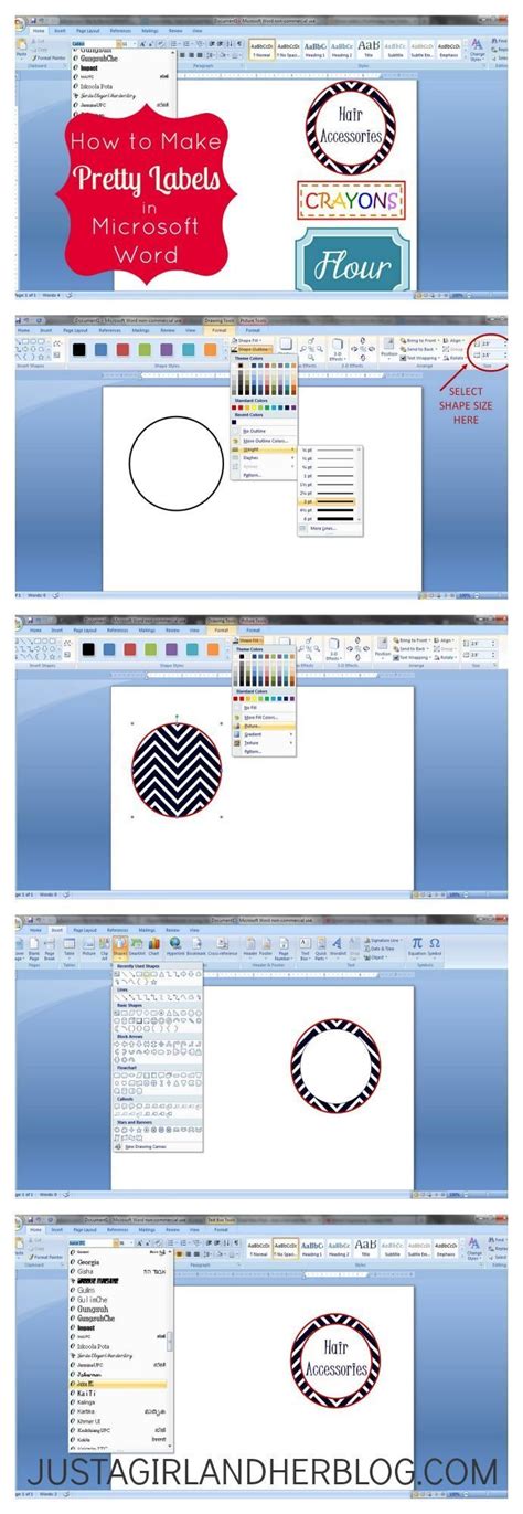 Print your labels to a sheet of paper before loading labels into the printer to make sure the text aligns. How to Make Pretty Labels in Microsoft Word + FREE ...