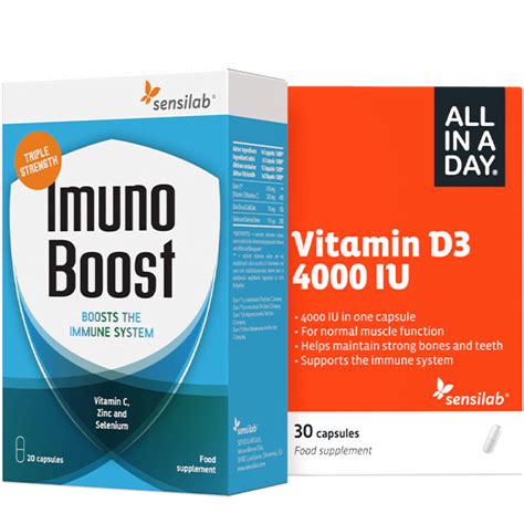 Vitamin D Imuno Pack Snažan Duo Za Podizanje Imuniteta Sensilab