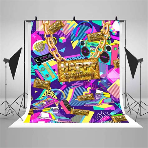 Buy Comophoto Graffiti 80th 90th Themed Birthday Party Background