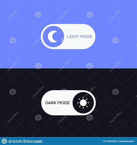 Day And Night Switch Icon Dark Mode Light Mode Switch Button Stock
