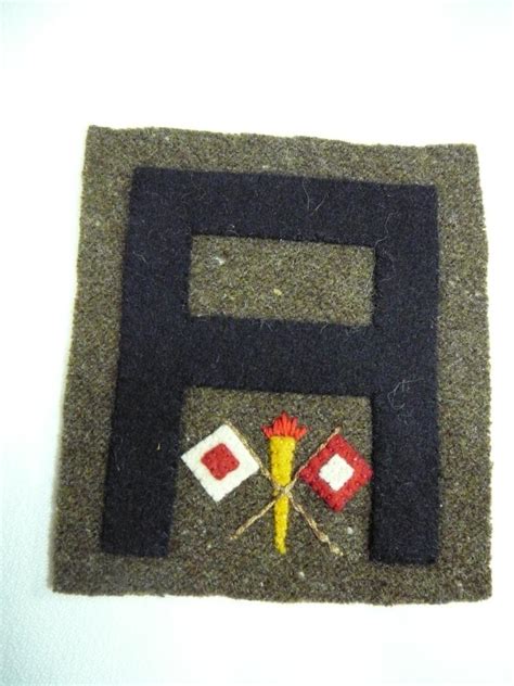 Sold Price Ww1 Us Army 1st Army Shoulder Patch With Signals Insignia