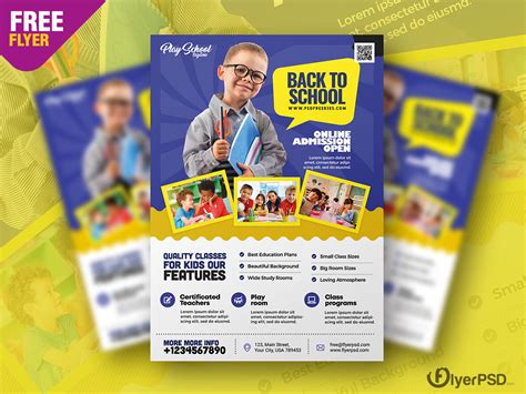Kids School Flyer Template Download Psd