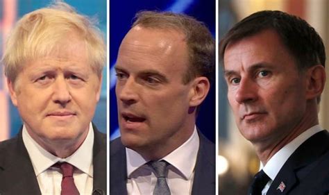 Tory Leadership Johnson Received Support From Raab Who Criticises Hunt On Bbc Newsnight Uk