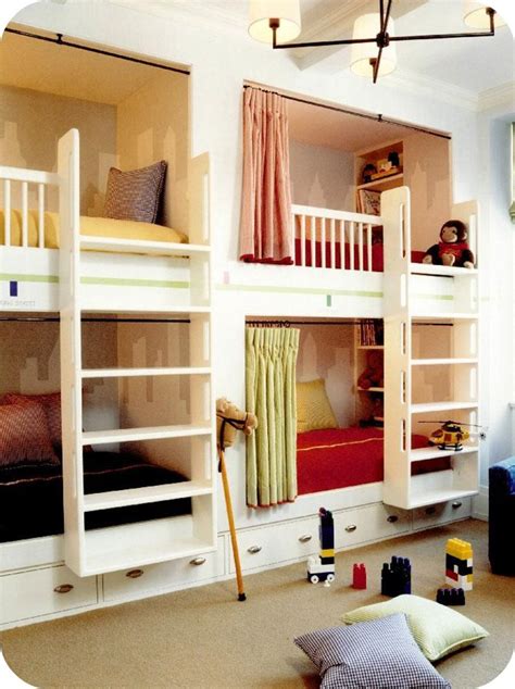 Modern Country Style Girls Bedrooms Bunk Beds