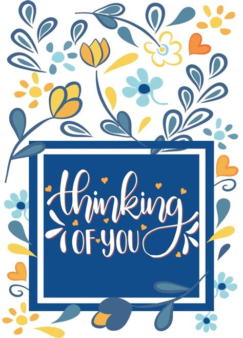 Cute Thinking Of You Or Sympathy Card Scribbler