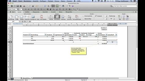 Excel vorlagen kostenlos web app download auf freeware.de. Inventarliste als Excel-Vorlage - YouTube
