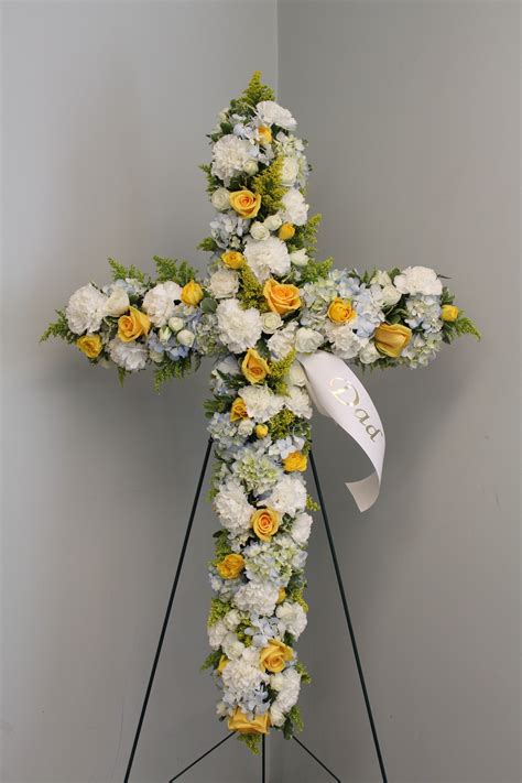 Cross Shaped Funeral Flowers The 6 Types Of Sympathy Flower