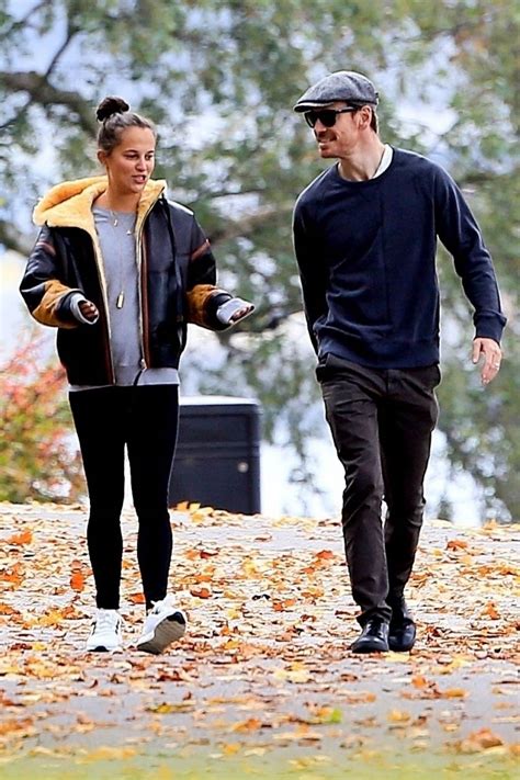 Alicia Vikander And Michael Fassbender Out At A Park In Stockholm 1003