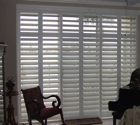 Plantation Shutters For Sliding Glass Door Traditional Houston By