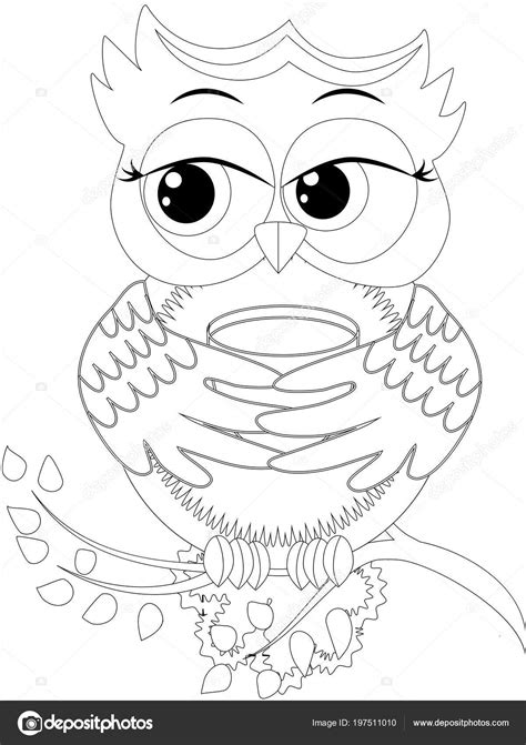 Coloring Book Adult Older Children Coloring Page Cute Owl