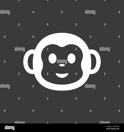 Vector Monkey Icon Isolated On Background Animal Symbol Stock Vector