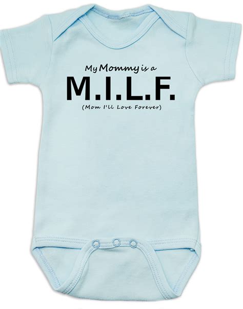 My Mom Is A Milf Baby Bodysuit Funny Baby Clothes Baby Kids