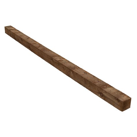 Rowlinson 6ft Fence Posts 3 75x75mm Brown