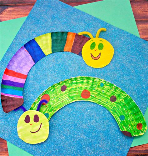 Paper Plate Caterpillars Bug Crafts Preschool Crafts Spring Crafts