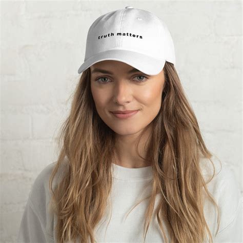 Truth Matters Embroidered Dad Hat Etsy