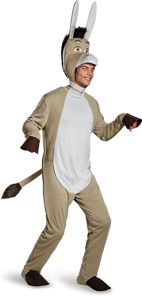 Disguise Mens Plus Size Shrek Donkey Deluxe Costume Grey