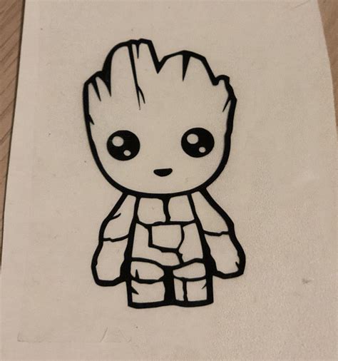 Baby Groot Decal Guardians Of The Galaxy Sticker Avengers Etsy Cute