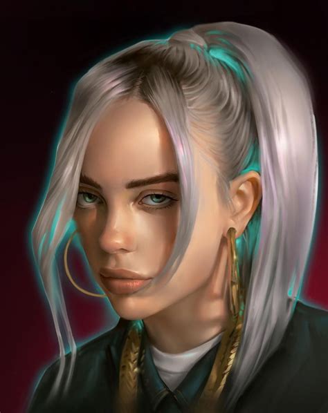 Portrait Of Billie Eilish By Mariotsota On Deviantart Billie Eilish