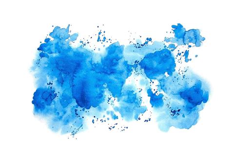 √ Watercolor Background Blue