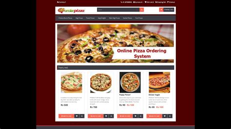 The food ordering device is portable. PHP and MySQL Project on Online Pizza Ordering System ...
