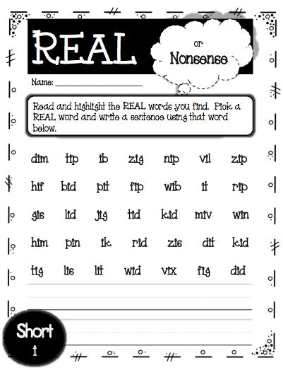 Nonsense words for use in training phonemic awareness if i use nonsense words like fooj or fij, the fff sound could be spelled with the letter f or with 1. Nonsense Word Activities | Nonsense word activities ...
