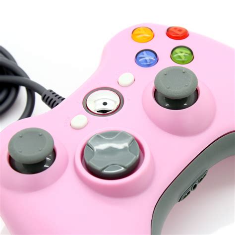 Usb Wired Gamepad Game Controller Pink For Microsoft Xbox 360 Slim