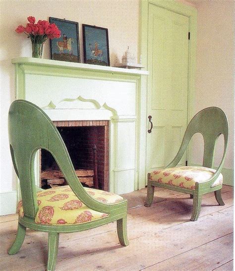 Country Style Living Room With Shades Of Celery Green