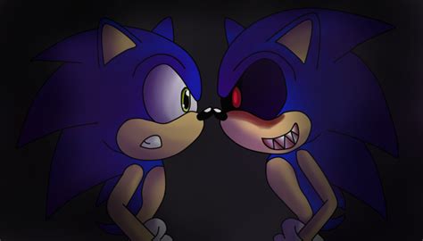 Sonic Vs Sonic Exe By Stardust Speedway On Deviantart
