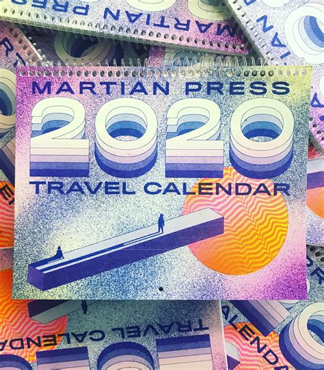 2020 Martian Press Travel Calendar Martian Press