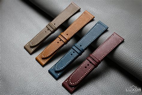 Epsom Hermes cow leather watch strap, Handmade watch strap, custom