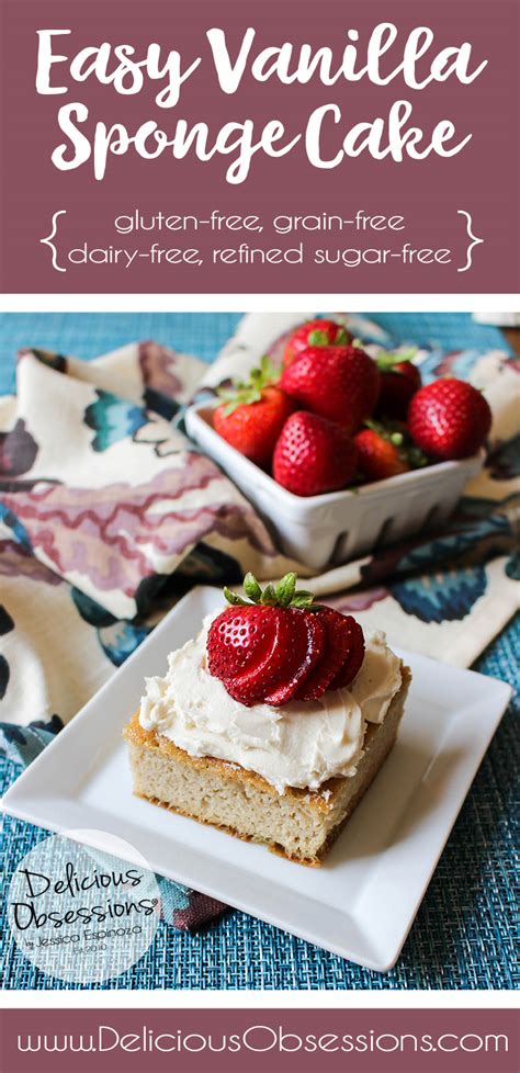 The texture is light and fluffy with a nice vanilla flavor. Easy Vanilla Sponge Cake :: Gluten-Free, Grain-Free, Dairy ...