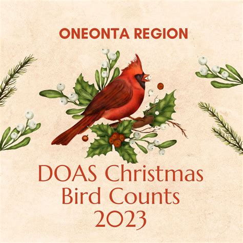 Doas Oneonta Christmas Bird Count Delaware Otsego Audubon Society