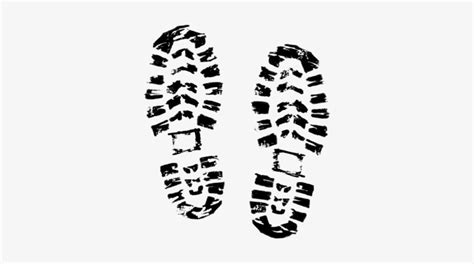 Shoe Prints Svg Footprint Cutting File Shoe Print Dxf File Foot