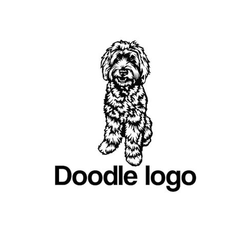 Premium Vector Doodle Dog Vector Logo Design