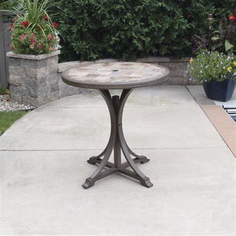 I shop here often because it is so cheap, however you get what you pay for sometimes. Backyard Creations® Gannett Peak Round High Dining Patio Table at Menards®