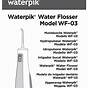 Waterpik Wf-02 Manual