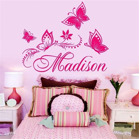 Buy Personalized Name Butterfly Wall Sticker Removable