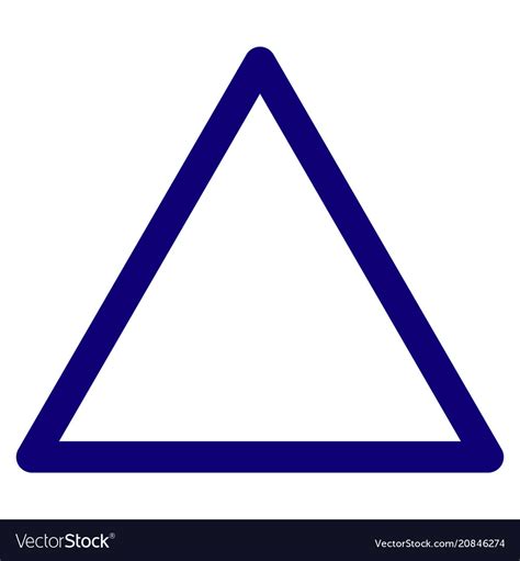 Rounded Triangle Frame Template Royalty Free Vector Image