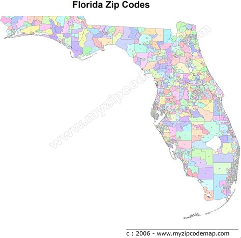 Jacksonville Florida Zip Code Map