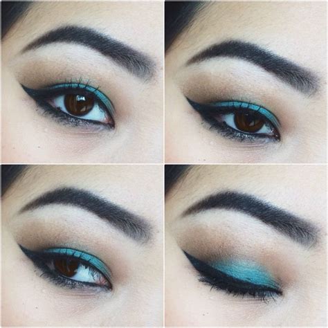 Makeup For Asian Eyes Brown And Teal Teal Or Any Blue Color Shadows