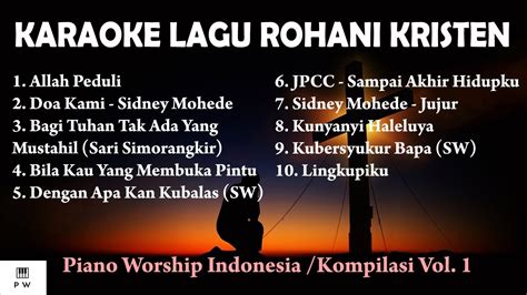 Karaoke Lagu Rohani Kristen  Piano Worship Indonesia Vol.1
