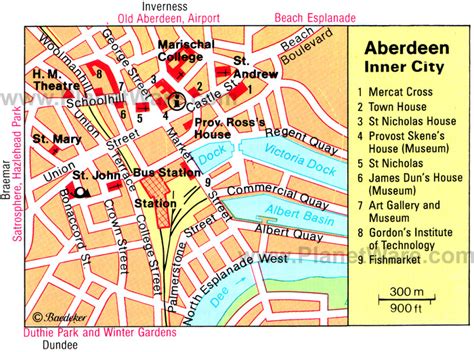 Aberdeen City Map 