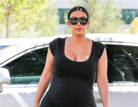 Curves Ahead From Kim Kardashians Pregnancy Style E News