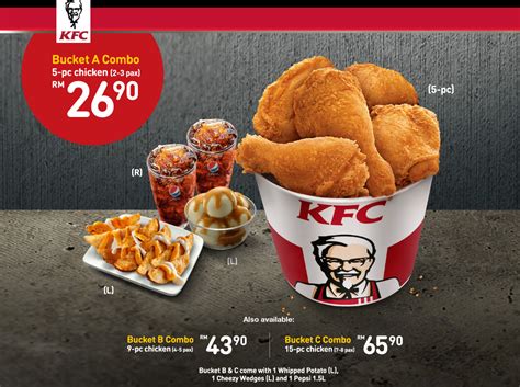 Bucket Kentucky Fried Chicken Menu Prices 5BC