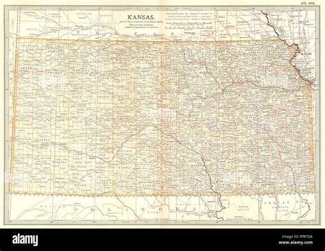Kansas State Map Showing Counties And Indian Reservations Britannica