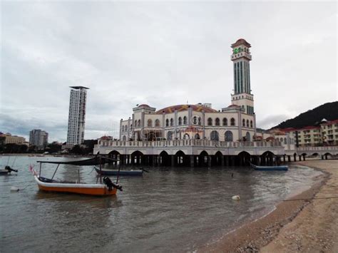 Tanjung Bungah Floating Mosque Penang Editorial Stock Image Image Of