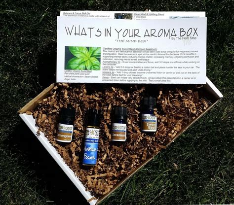 Aromabox Essential Oil Subscription Box Essential Oil Box Essential Oils Organic Basil