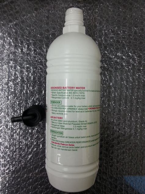 Harga bateri kereta bervariasi di bawah rm180.00 dan ada yang melebihi rm180.00. Air Bateri Battery Water Deionizer Water Yokomasu