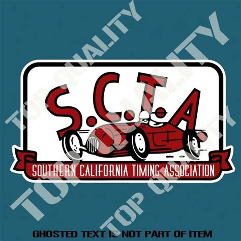 Vintage Scta Retro Decal Sticker Vintage Americana Hot Rod Rat Rod