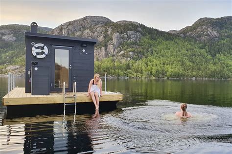 Sauna Rafts For Preikestolen Fjällstue In Norway Marinbastun